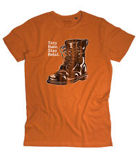 T-shirt uomo STAY RUDE STAY REBEL boots anfibi ska punk