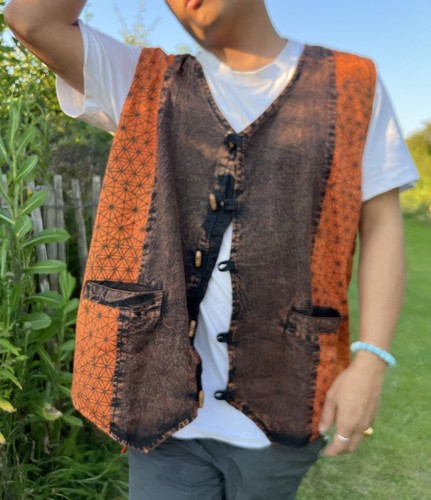 Gilet hippie cotone unisex - gilet,