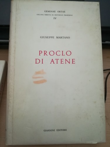 Giuseppe martano proclo - martano, di