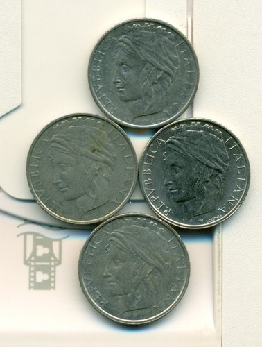 Diverse monete 100 lire - 4,