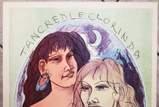 Tono Zancanaro - Tancredi e Clorinda - Litografia vintage originale 1976