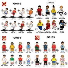 8 Minifigure Lego Hero Personalizzate Giocattolo Calcio Calcio Modelli Sportivi Memorabilia
