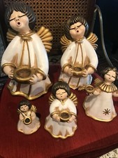 Set 5 portacandele statuine