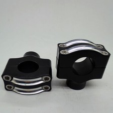 RISER MANUBRIO NERI BASSI HARLEY DAVIDSON CUSTOM BOBBER SPORTSTER DYNA SOFTAIL