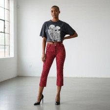 Pantalone capri rosso guess - pantalone,
