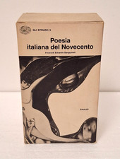 Poesia italiana del Novecento Sanguineti 2 volumi cofanetto Einaudi Gli Struzzi