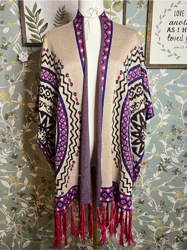 Poncho spalle beige - poncho,