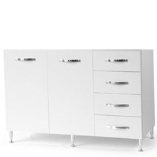 Sottolavello mobile cucina montato con cassetti bianco mobili cucine 85x120x50