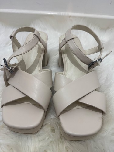 Sandali donna beige tacco - m&s,