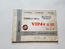 GARELLI 50 VIP 4V De Luxe 1979 catalogo ricambi originale Spare Parts Catalogue