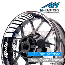 White Racing MOTO Wheel Decal