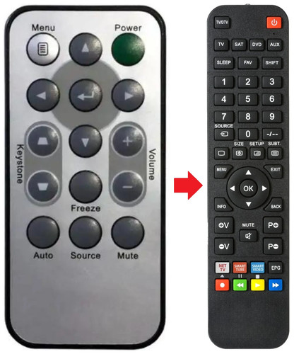 Telecomando adatto per vivitek - telecomando,