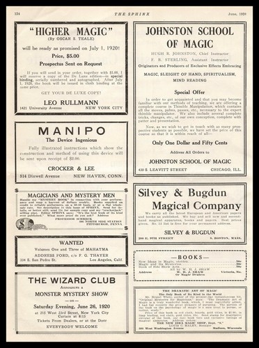 Pubblicità 1920 higher magic - 1920,