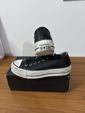 Converse All Star Chuck Taylor Ox Sneakers da Donna - Black/White, EU 38