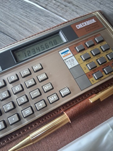 Casio checkbook electronic - checkbook,