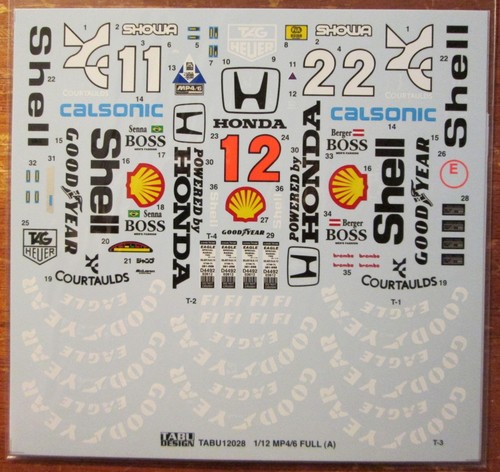 Decal 12028 mclaren - 1/12,