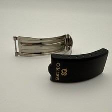 Seiko Fibbia Nera con Scritta