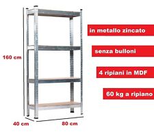Scaffale in Metallo 4 Ripiani