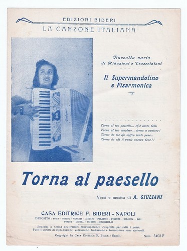 Spartito torna paesello - al,