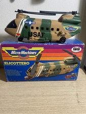Vintage GALOOB MICRO MACHINES - 1989 Elicottero Militare Chinook U-897 USAF +Box