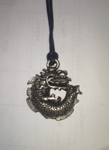 Collana ciondolo metallo - ciondolo, drago