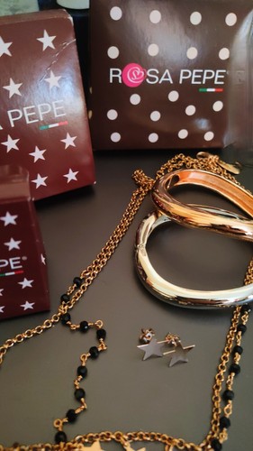 Rosa pepe collana bracciali - rosa, e