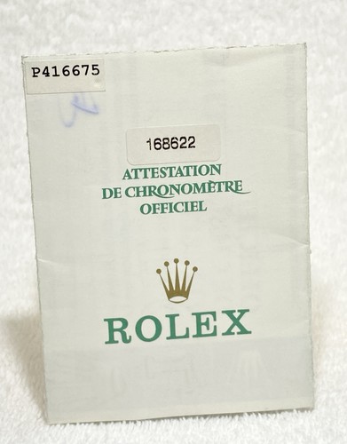 Rolex certificate yacht - rolex, master