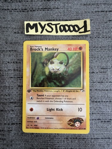 Carte pokémon brock - pokémon, brock’s