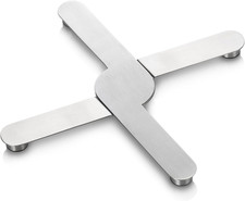 428784 Sottopentola Resistente Al Calore, Pieghevole, Acciaio Inossidabile, Line