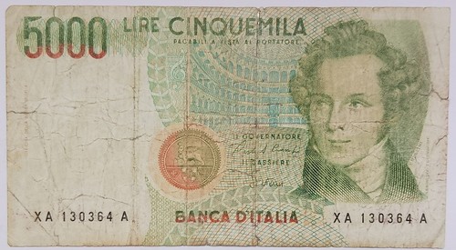 Repubblica italiana 5000 - italiana:, lire