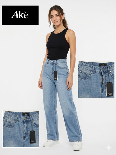 Jeans donna fit wide leg - leg,