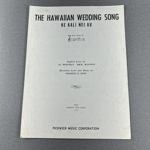 The hawaiian wedding song - the,