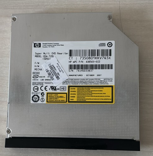 Masterizzatore dvd interno - interno, hp