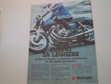 advertising Pubblicità 1979 MOTO SUZUKI GS 550