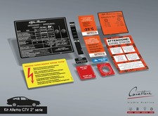 KIT ADESIVI ALFA ROMEO ALFETTA GTV 2000  seconda serie - 10 adesivi