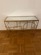 Console Dukmi Chun mobile design arredamento moderno cristallo acciaio legno