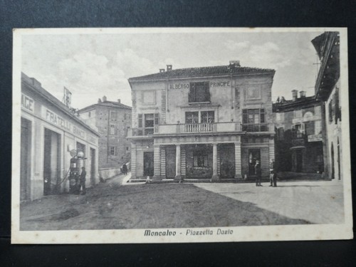 Cartolina moncalvo piazzetta - moncalvo,