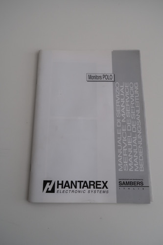 Hantarex polo monitor - polo, manuale