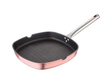 Fluo Bistecchiera Ad Induzione 28x28 Rose' Gold Accessori Per Cucina