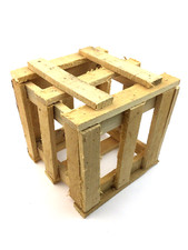 Scatola Gabbia Cubo In Legno