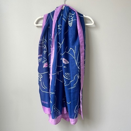 Sciarpa desigual blu navy - sciarpa,