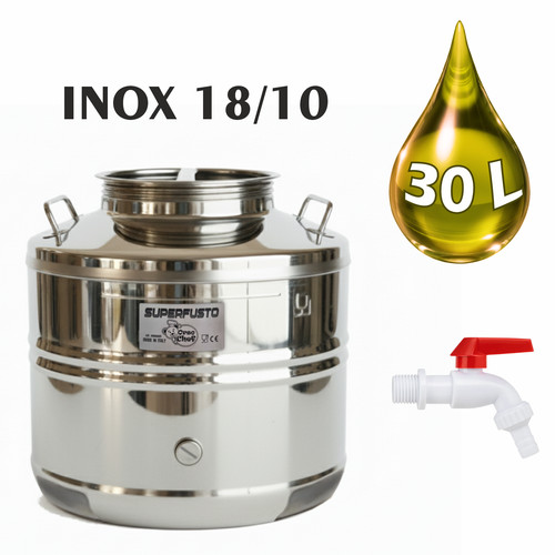 Fusto contenitore inox - fusto,