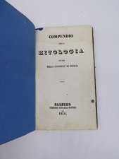 Libro antico Compendio della mitologia ad uso della gioventù di Sicilia Palermo