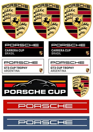 11x stickers vinyle porsche - vinyle, "porsche"