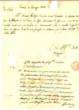 1808 VARESE Giuseppe SPERONI raccomanda al fratello di evitare inconvenienti