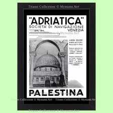 Anni ' 30  * Pubblicità Originale "Società di navigazione Adriatica, Palestina,
