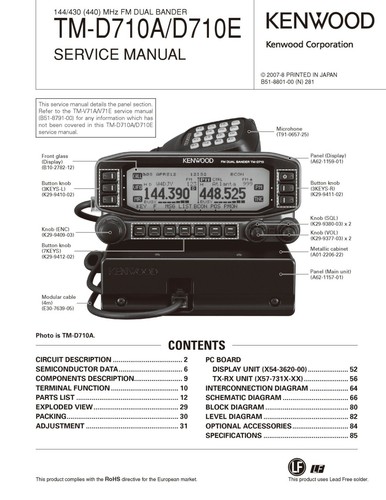 Servizio manuale istruzioni - servizio, di
