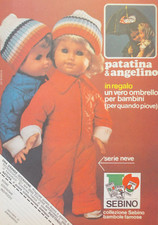 Pubblicità Advertising Werbung Italian 1978 BAMBOLA SEBINO PATATINA E ANGELINO.