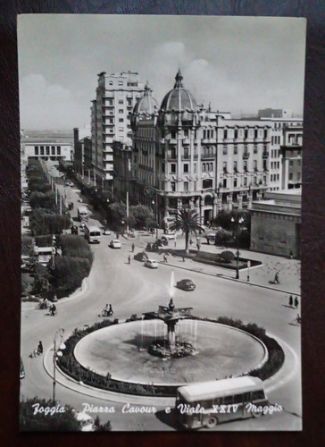 Cartolina foggia piazza - cartolina,