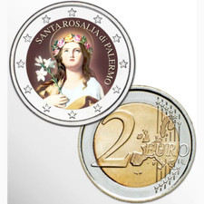 2 EURO - SANTA ROSALIA - FDC -